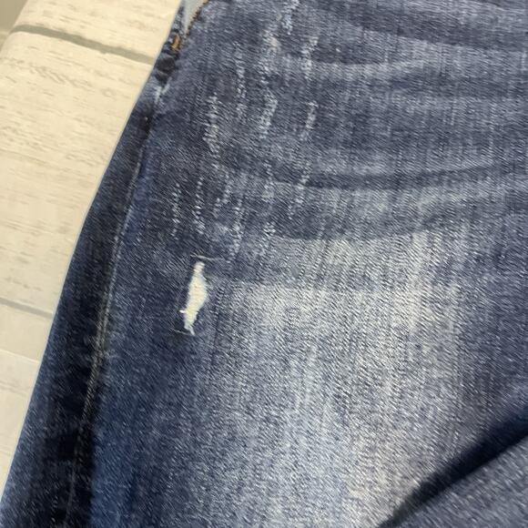 Zhrill Denim Jeans Pants Women's sz 30 Blue Distressed Straight Leg Five Pockets - Picture 4 of 7